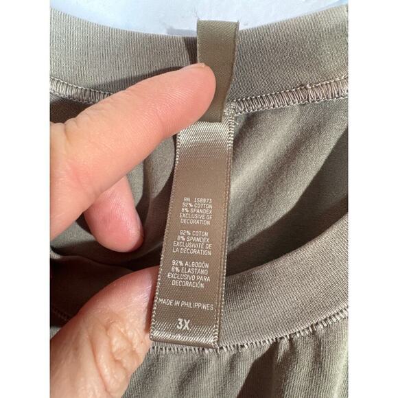 Skims Sleeveless Top Sage Green Cotton Spandex Women’s XXL - Picture 4 of 7